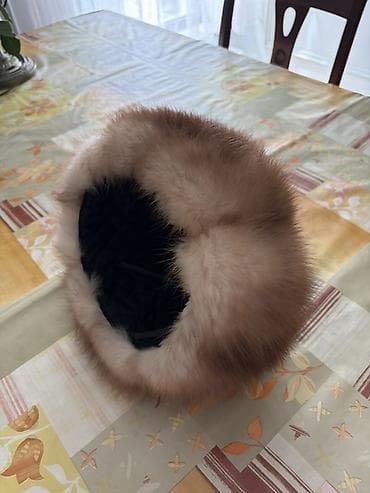 шапки из дубленки: Шапка, Кубанка, Бархат, Зима, Объемная модель — 2