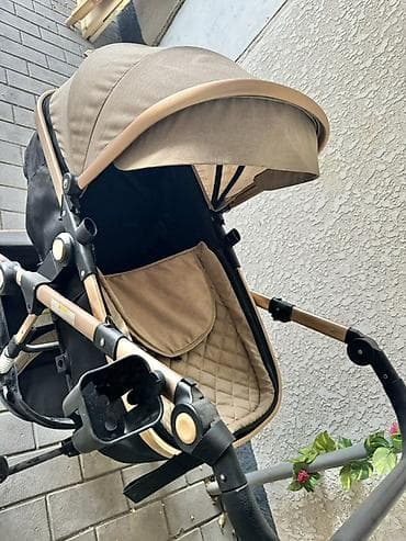 Детский мир: Детская коляска-трансформер 2-в-1 Ining Baby. Универсальная модель с — 4