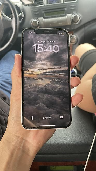 apple 14 pro max: IPhone 12, Б/у, 128 ГБ, Белый, Коробка, 75 % — 1