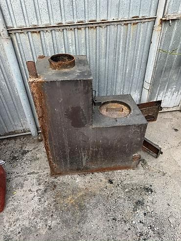 орех дрова: Металлическая печь на твердом топливе (буржуйка) с варочной конфоркой — 3