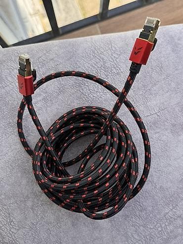 Сетевой кабель Ethernet в тканевой оплётке 5 метров - Коннекторы