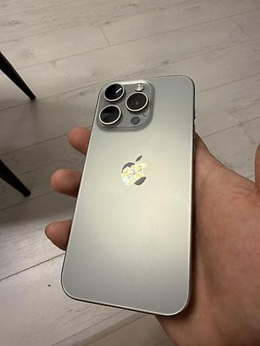 IPhone 15 Pro, Б/у, 256 ГБ, Natural Titanium, 89 %