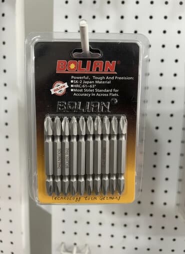 kason шуруповерт: Набор из десяти крестовых насадок для отвертки Bolian PH2. Изготовлены — 1