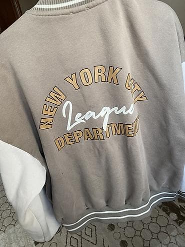 city: Бомбер/варсити LIME - Цвет: серо-бежевый корпус, молочно‑белые — 4