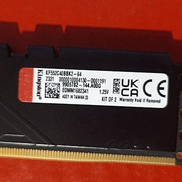 камп: Оперативная память (RAM) для ПК, Б/у, Kingston Fury, 32 ГБ, DDR5, 5200 МГц — 5