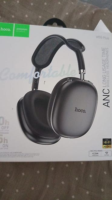 наушники s600: Беспроводные накладные наушники, Hoco, Новый — 1
