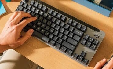 logitech mx keys: Клавиатура, Logitech, Механическая, Bluetooth, Проводное подключение, Размер: 80% — 4