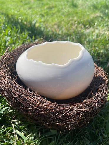 Тарелки в гнездышке • Тарелка (Керамика) • Гнездо (декоративные