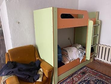 Детские гарнитуры: Детский комплект мебели: двухъярусная кровать + рабочее место со — 2