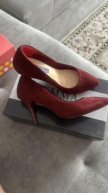 Ботинки и ботильоны: Туфли-лодочки EMMA Размер 35 (подойдет на 36-36) - Цвет: глубокий — 1