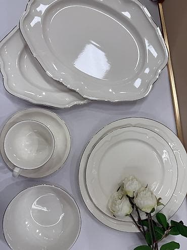 Наборы посуды: 32 предметтен турган сервиз 6 адамга ылайыктуу 🍽️ Баасы: 5200 сом ✨ — 2