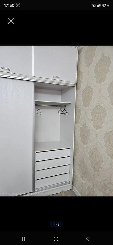 Шкаф-купе с антресолью, белый - Конструкция: трехдверный шкаф-купе; — 3