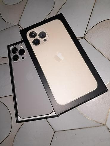 redmi 9 с: IPhone 13 Pro Max, Колдонулган, 256 ГБ, Алтын, Коргоочу айнек, Каптама, Куту, 79 % — 2