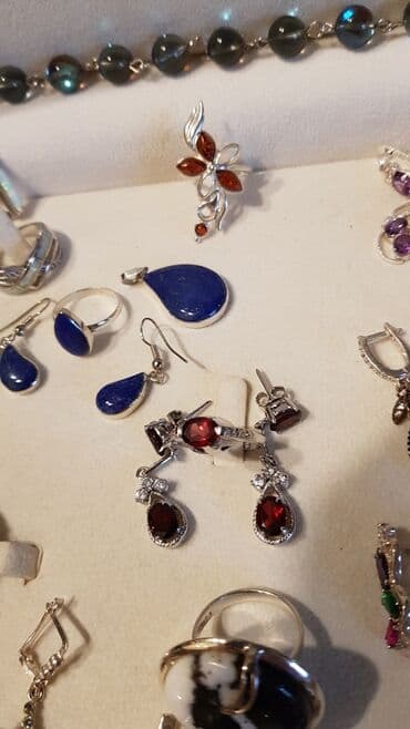 свадебные наборы ручной: Серебро!!! Комплекты серьги + кольца. Отдельно кольца и кулон — 4