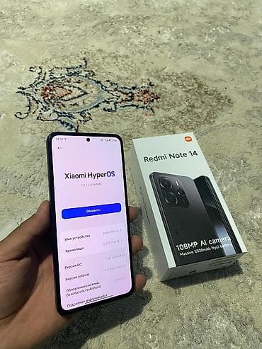 Apple iPhone: Redmi, Redmi Note 14, Новый, 128 ГБ, цвет - Черный, 2 SIM — 2