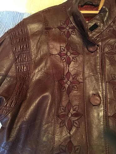 Шубы: Кожаная куртка, Классическая модель, Натуральная кожа, Удлиненная модель, XL — 4