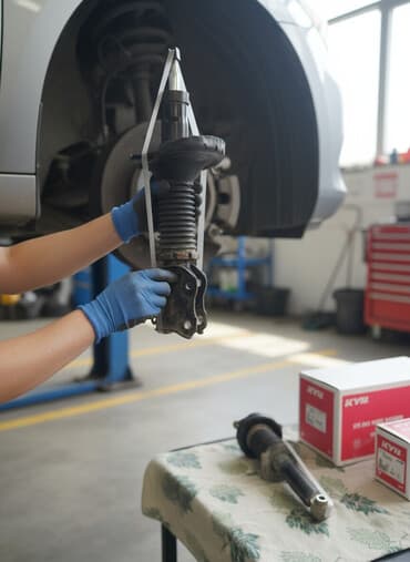 Передний амортизатор Subaru 2018 г., Б/у, Оригинал, Япония