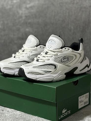 Кроссовки, 36, 36.5, 37, Lacoste, Новый, цвет - Серебристый