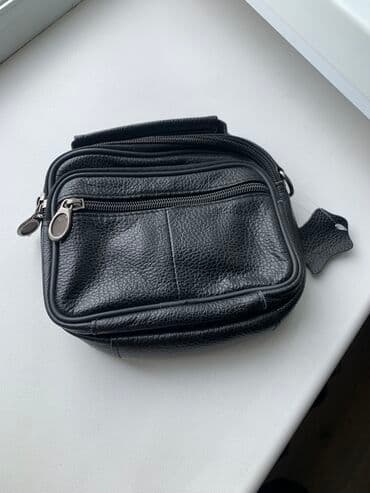 кошелек мужской бишкек: Барсетка, Материал: Искусственная кожа, Застежка на молнии, Множество карманов, Регулируемый ремень, Новый — 2