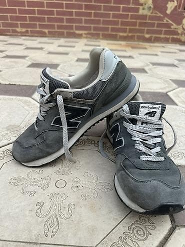 черные вельветовые брюки мужские: Мужские кроссовки, 41, New Balance, Б/у, цвет - Серый, Самовывоз — 5