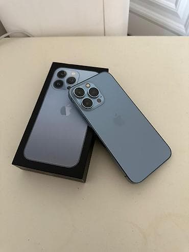 IPhone 13 Pro, Б/у, 256 ГБ, Sierra Blue, Коробка, 77 %