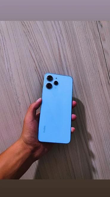 Redmi, Redmi 12, Б/у, 256 ГБ, цвет - Синий, 1 SIM, 2 SIM