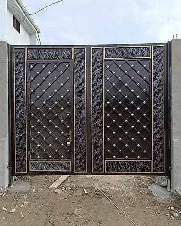 Металлические распашные ворота под заказ - Тип: уличные распашные — 8