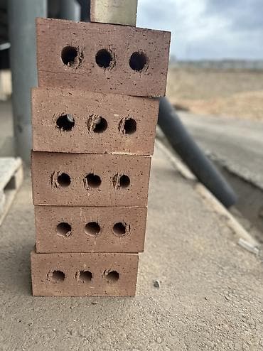 Гипсоблок: Пустотелый, дырчатый, Жженый кирпич, Полублок, 250×120×90 — 3