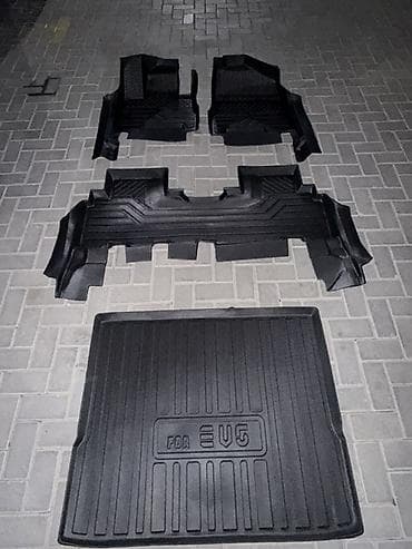 противоскольжение: Комплект 3D-ковриков для салона и багажника электрокара EV5 - Полный — 1