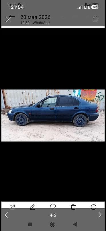 посадка авто: Honda Civic: 1998 г., 1.4 л, Механика, Бензин, Седан — 3