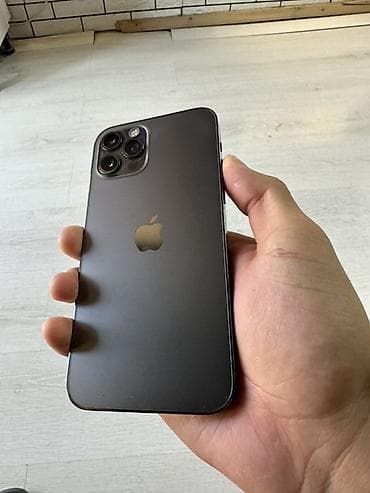 IPhone 12 Pro, Б/у, 128 ГБ, Графит, Чехол