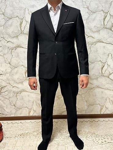 классический костюм мужской: Мужской классический костюм-тройка, черный. надевал только один раз — 1