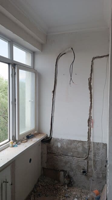 установка телевизионных антенн: Штроба и закладка трассы для кондиционера - Полный цикл подготовки — 3