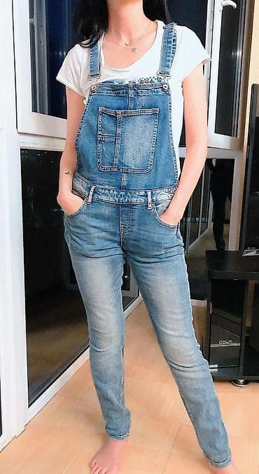 комбинезоны джинсовые детские: Джинсы, M — 1