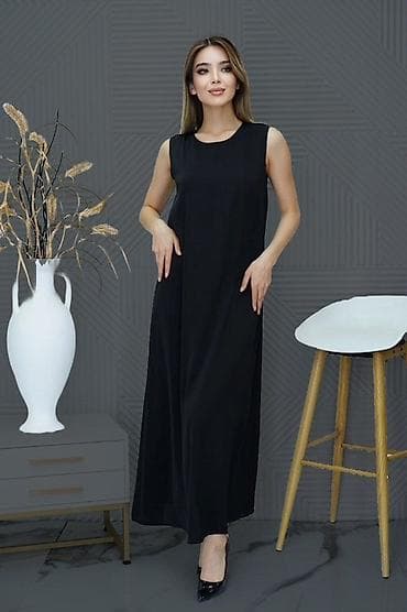 Айымдардын кийими: Күнүмдүк көйнөк, Жай, Узун модель, Түз, Бардык өлчөмдөр — 5
