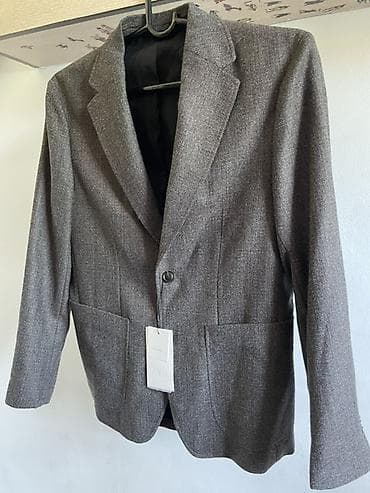 Мужской пиджак ZARA - Материал: 100% шерсть (указано на бирке) -