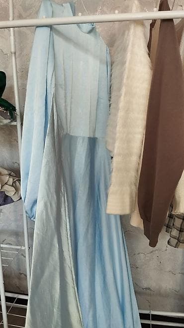 Мужская обувь: Вечернее платье, А-силуэт, Длинная модель, С рукавами, M — 3