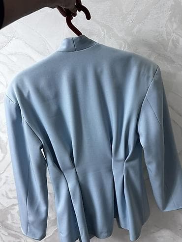 военый форма: Жакет женский DIVERSIYA, голубой - Элегантный приталенный силуэт с — 3