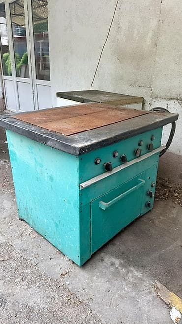 Промышленная электрическая плита с жарочной поверхностью и духовым