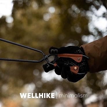 полли: Щипцы для костра/гриля 44х4х2см WELLHIKE с чехлом (WK048002) - — 4