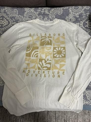 биллабонг купальники: Лонгслив, цвет - Белый, XL — 1