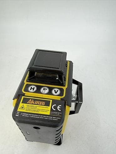 лазерный маркер: Лазерный уровень Akinzo, 3D/360° - Компактный корпус с резиновыми — 3