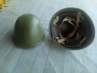 Велосипеддер: Российский Стальной армейский шлем цвета оливковый/защитный — 1