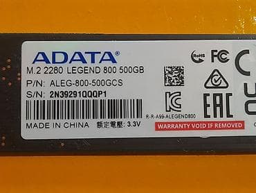 ram 8: Накопитель, Б/у, ADATA, SSD, 512 ГБ, Для ПК — 8