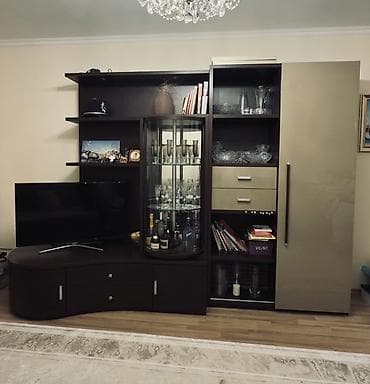 Мебель: Гарнитур для зала, Тумба под ТВ, цвет - Коричневый — 1