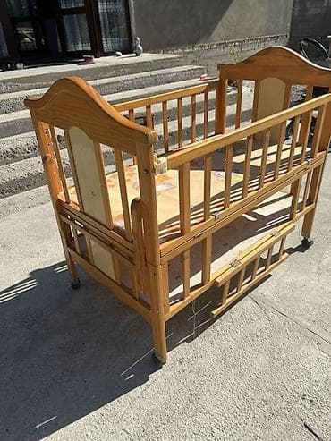 Люлька, Колыбель, Дерево, цвет - Коричневый