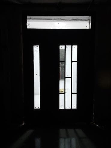 ешик уйдун: Үйлөр жана батирлер үчүн эшик, Металлдан, Эки эшиктуу, Айнек менен, түсү - Ак — 3