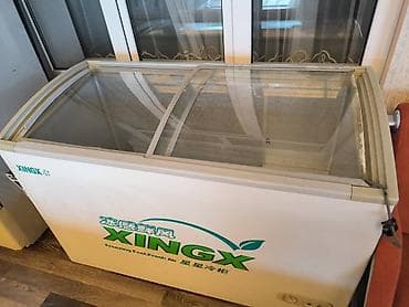 холодильные шкафы: Морозильный ларь XINGX с раздвижными стеклянными крышками. - Тип — 1