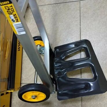 тележка ручная складная: Садово-строительная тачка и тележка, Алюминиевый, Двухколесная, Новый — 1