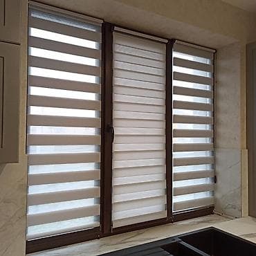 Рулонные шторы «День-Ночь» для окон - Конструкция: кассетные рулонные